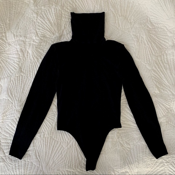 Wolford Black Colorado Turtleneck String Bodysuit - Picture 3 of 8